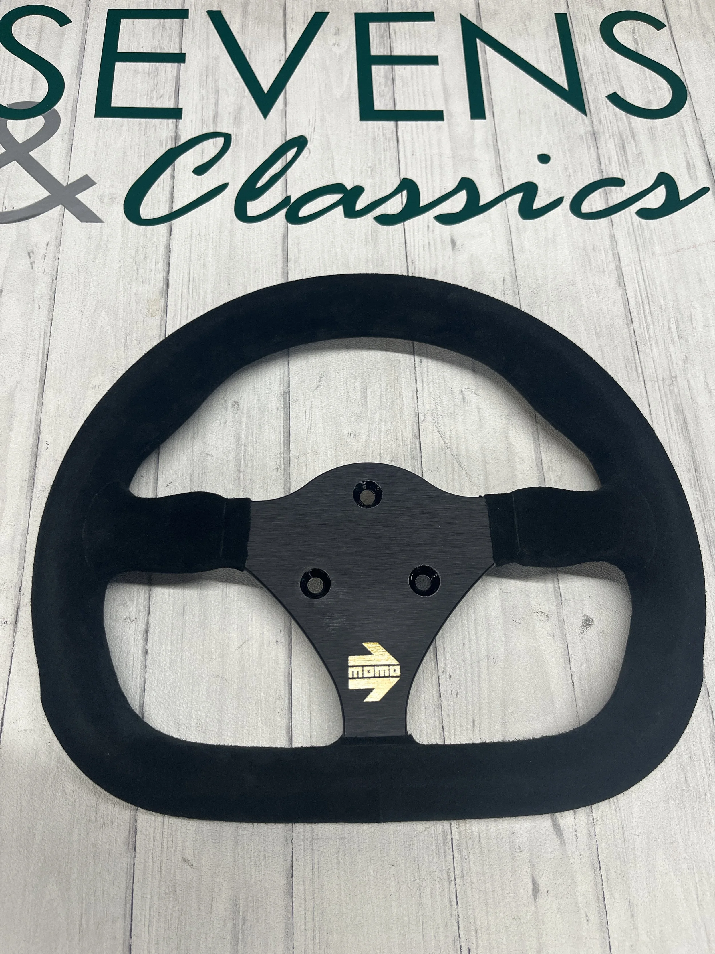 Momo Momo Suede Steering Wheel — Sevens & Classics